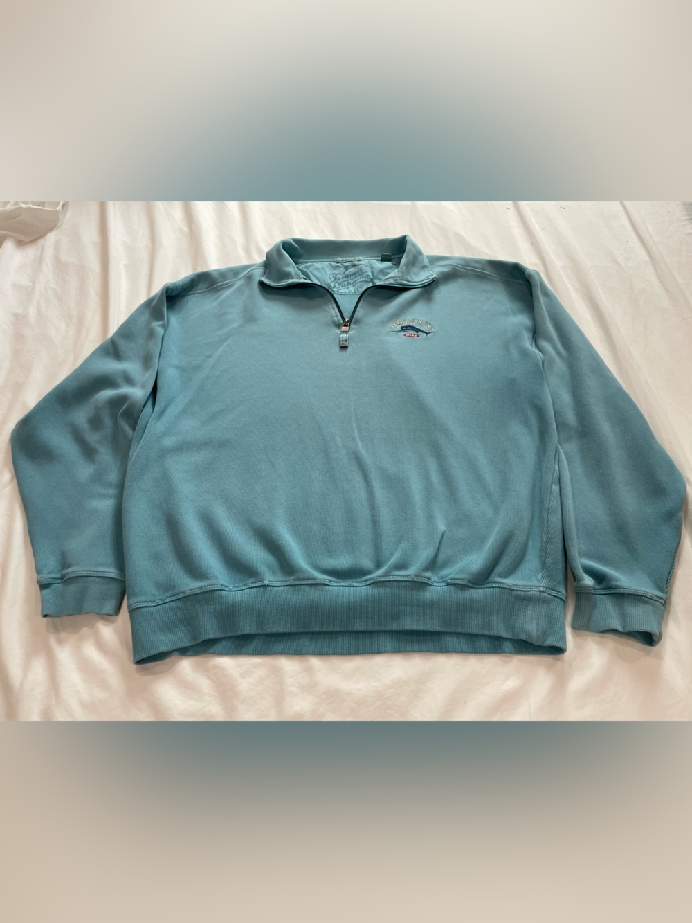 Tommy Bahama Teal 1/4 Zip Pullover